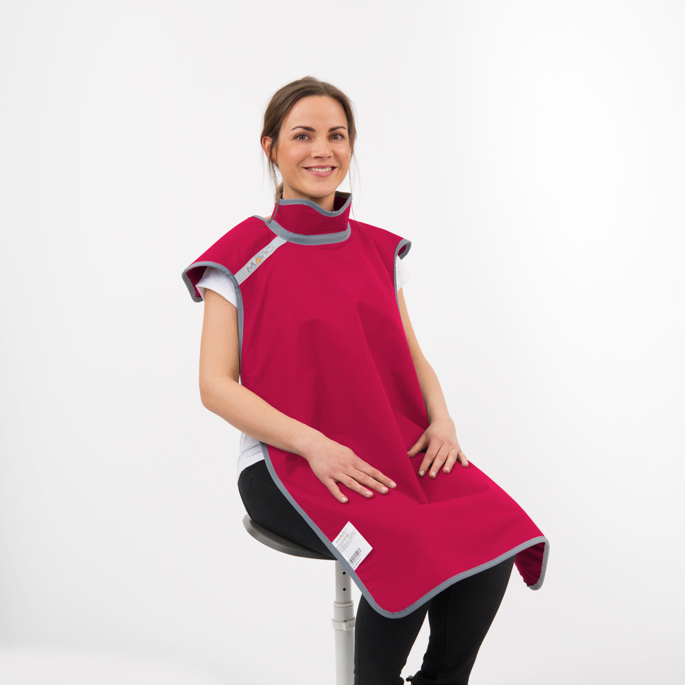 RD644 Dental Apron with Collar in the colour Orchidee.