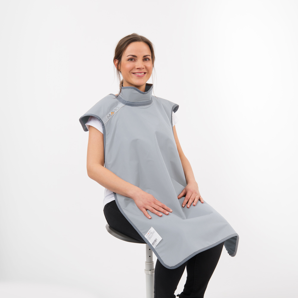 RD644 Dental Apron with Collar in the colour Titan.