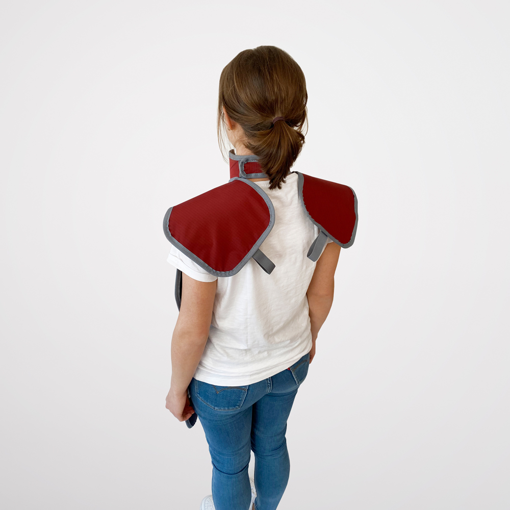 RD644 Dental Apron with Collar from the back.