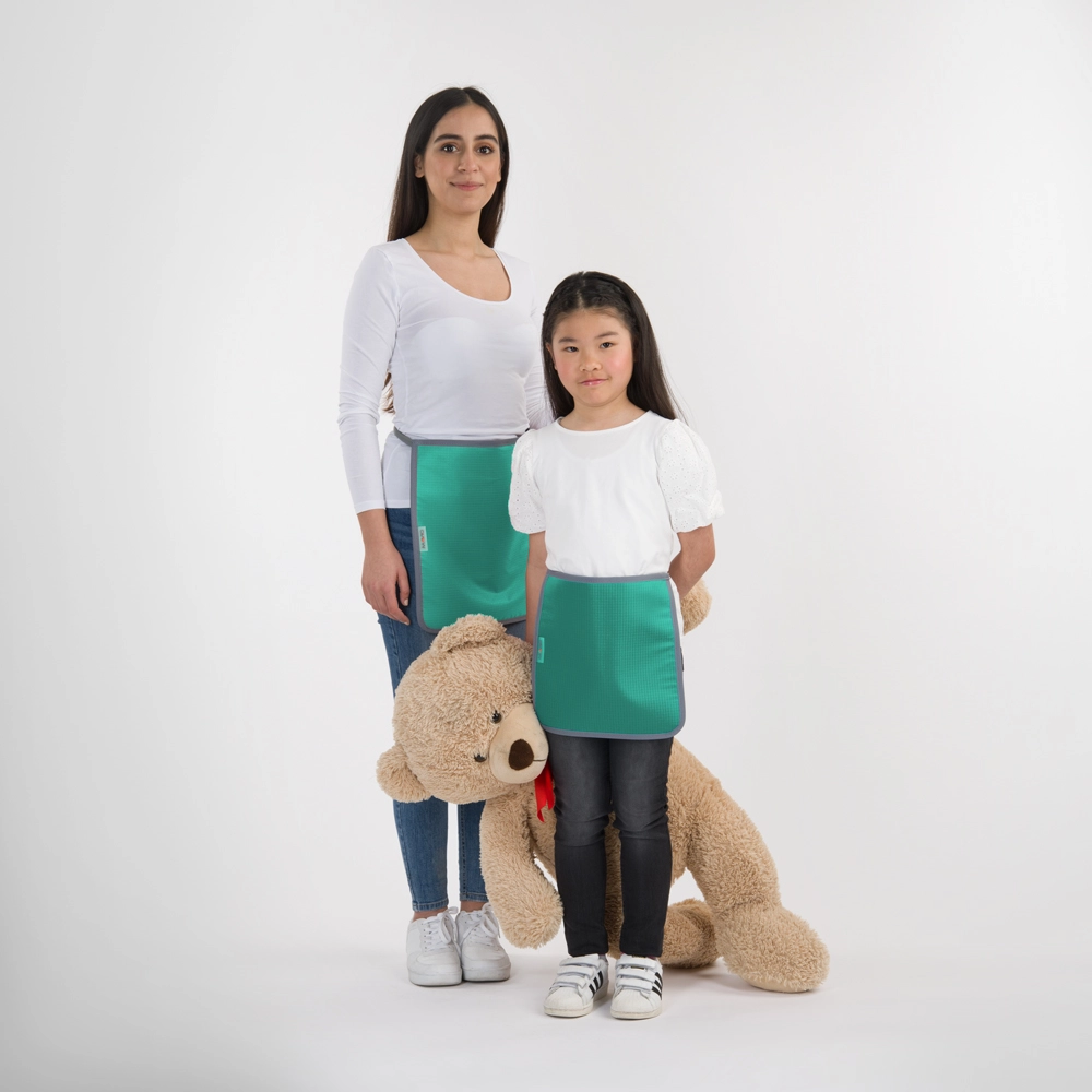 PI_RP643_Lagoon RP643 Gonad Apron in adult and children sizes. Here in the colour Lagoon.